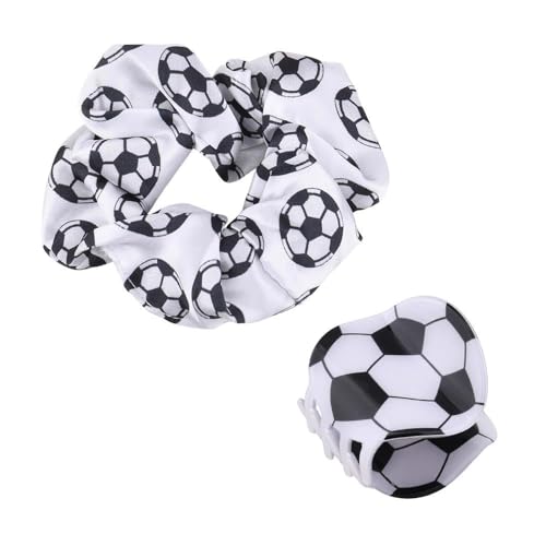 Soccer Hair Claw Clips & Scrunchies for Women and Players