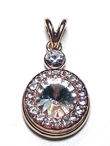 My Prime Gifts Interchangeable Snap Jewelry Faceted Rhinestone Rose Gold Halo18-20Mm Snap #TOP1