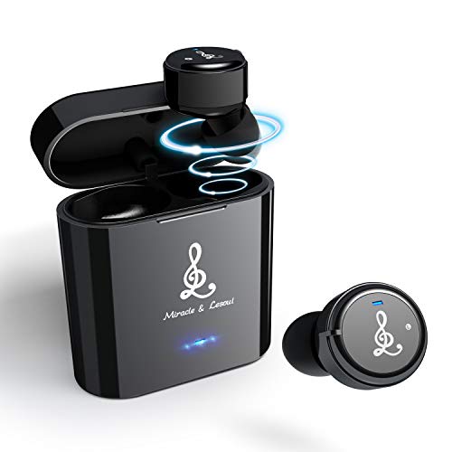 True Wireless Earbuds,Miracle&Lesoul S7 Bluetooth 5.0 in-Ear Earphones With Mic,CVC 6.0,Charging Case,IPX7 Waterproof