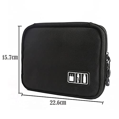 1Pack Travel Electronics Cable Organizer Bag Portable Storage Case For Mobile Phone Hard Drive Cords Usb Cables Charger Organizer #TOP1