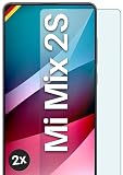 moex Schutzfolie für Xiaomi Mi Mix 2S Glas 9H Festigkeit, gehärtetes Schutzglas, Panzer Schutz Glas Bildschirmschutz Folie, kompatibel mit jeder Handy Hülle, ShockProtect 2 Stück