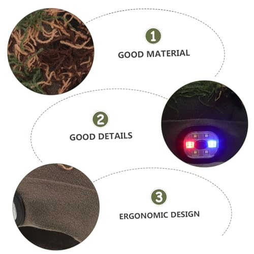 COSMEVIVI Gorro De Camuflaje con Luz Led Incorporada Gorro para Hombre con Linterna Frontal para Equipo De Correr Nocturno - imagen 9