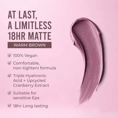 Image of Scality Liquid Lipstick - Warm Rose Brown | Highly Pigmented Matte Lipstick | One Swipe Application | Long Lasting, Transferproof & Smudge Proof | Smooth Comfortable Wear | Perfect for Daily & Occasion Makeup (5 ml)