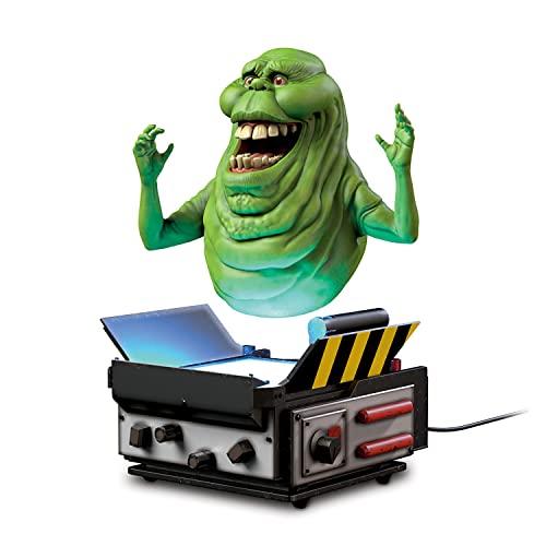 The Bradford Exchange Ghostbusters Levitating Slimer Ghost Trap Featuring Realistic Detailing to Recreate The Ghost's Blobby Form, Huge Mouth and Bloodshot Eyes (Green)