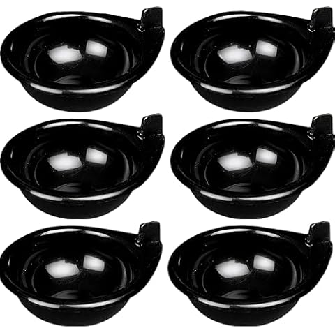 Replacement Egg Poacher Cups, Black Plastic Cover