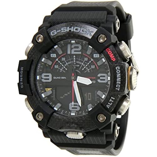 Casio Men's G-Shock Master of G Mudmaster Carbon Core Guard Quad Sensor Connected Grey Resin Watch GGB100-1A