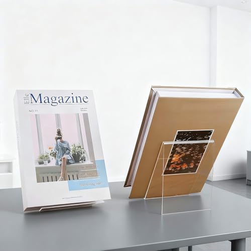 15 Pack Acrylic Book Stands 4x5 Inch, Large Tablet Holder, Without Ledge by Supkiir - Image 5