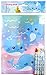 TINYMILLS Narwhals Coloring Book and Crayon Set for Kids Party Favors with 12 Coloring Books and 48 Crayons for Birthday Party Supplies, Narwhal Themed Favor Bag Filler
