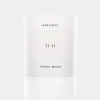 Lake & Skye 11 11 Scented Soy Candle | Lead-Free Cotton Wick, 50 Hours Burn Time, Clean Sheer Uplifting Scent