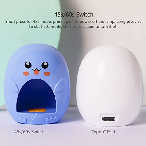 Bozony Mini Lâmpada de Unha LED UV Gel Verniz Secador de Unhas Cola de Unhas Lâmpada de Cura de Unha