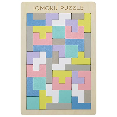デビカ トレーニングパズル イクモク 知育パズル 四角形 40ピース 木製…