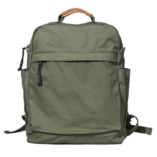 Gootium Mochila de lona para mujer  estilo vintage  con cremallera  informal  de tela