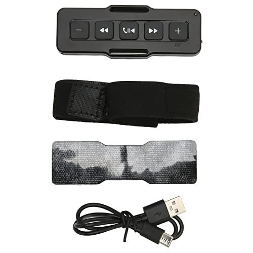 Télécommande Bluetooth à Bouton, Contrôleur de Téléphone Portable étanche IPX4 sans Fil pour Volant de Moto de Vélo de Voiture, Contrôle de Caméra Audio