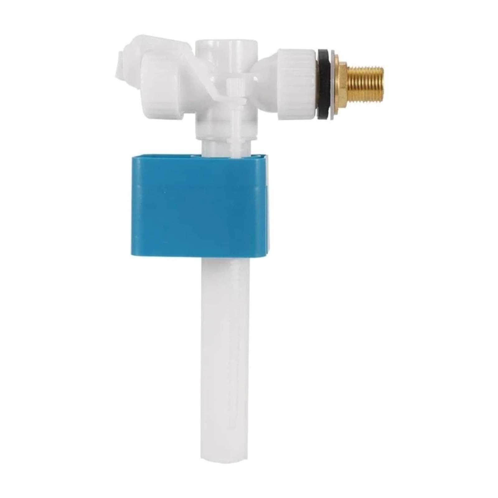 Valve， Stable and Quiet 4 Way Inlets Valves for Toilet Easy Installation No Noise Side Entry Float