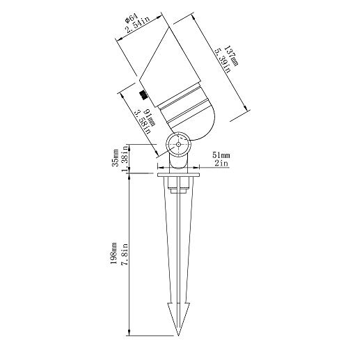 Lumina 4W Led Landscape Lighting Waterproof Landscape Lights Outdoor Low Voltage Spotlights For Walls Trees Flags Light With Warm White Mr16 Led Bulb Abs Ground Stake (Black, 2 Lights) #TOP5