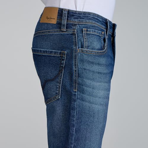 Image of Pepe Jeans Men's Jeans | Straight Fit | Mid Rise | Stretchable