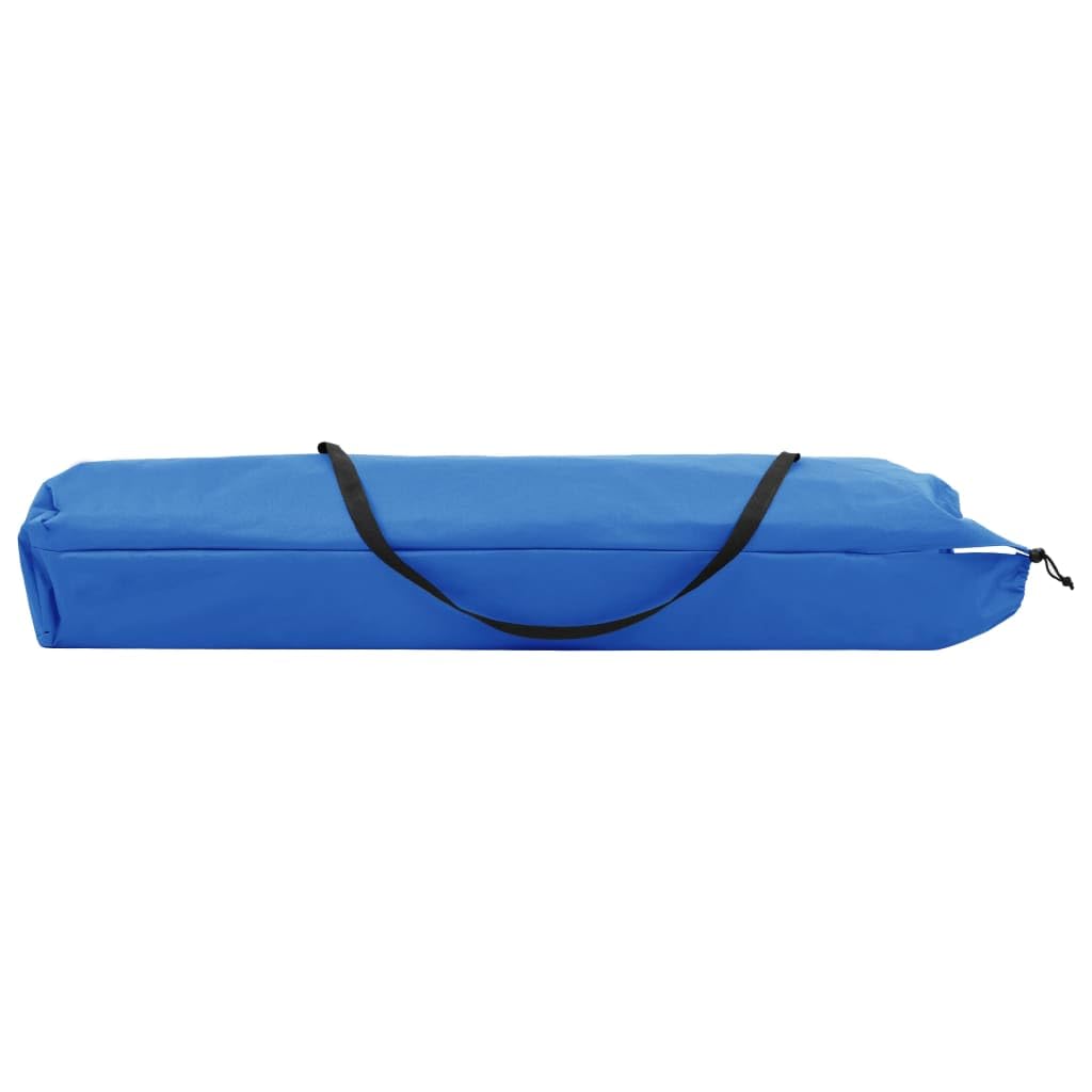 Lit de Camp Double Pliable 2 Places, Lit de Camping surélevé avec Cadre en Acier Robuste, Chaise Longue de Camping pour Voyage, Randonnée et Jardin, Bleu, 193x125x40cm