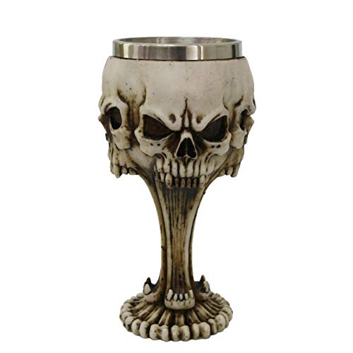 Pacific Giftware Skull Face Collectible Figurine Chalice Goblet