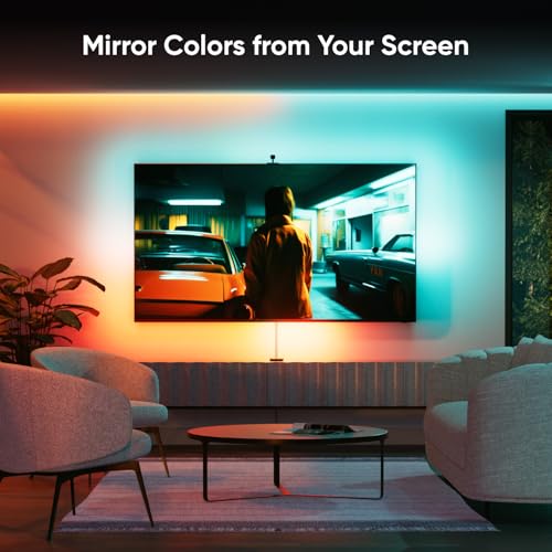 Image of Nanoleaf 4D - TV Sync Camera and Smart Addressable Gradient Lightstrip Kit, Immersive TV LED Backlights, Bias Lighting for Home Theatre & Console Gaming (Up to 85 inch TVs and Monitors)
