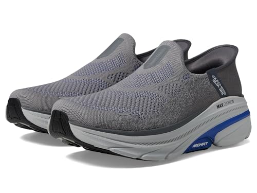 Skechers Zapatillas sin Cordones para Hombre MAX Cushioning Arch Fit FORTUITOUS 2.0, Tela carbón, 47 EU