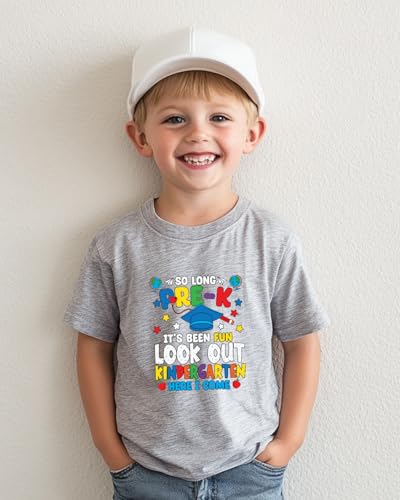 Image of Kindergarten Shirt for Girls Boys Kids Toddler First Day of School Shirts Back to School in My Kindergarten Era Tshirt 2T-7Y
