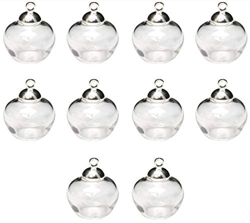 [starPG] ��� �^ 18mm �K���X�h�[�� �L���b�v�t�� 10�Z�b�g ���W�� �n���h���C�h DIY�p (�V���o�[)