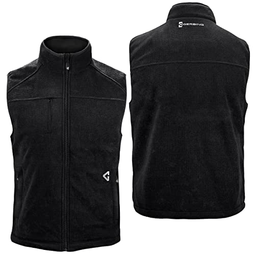 Gerbing 7V Men's Thermite Fleece Vest 2.0 – Heating Technology with 8 Hours 7V Battery – Rechargeable Battery Kit Included4