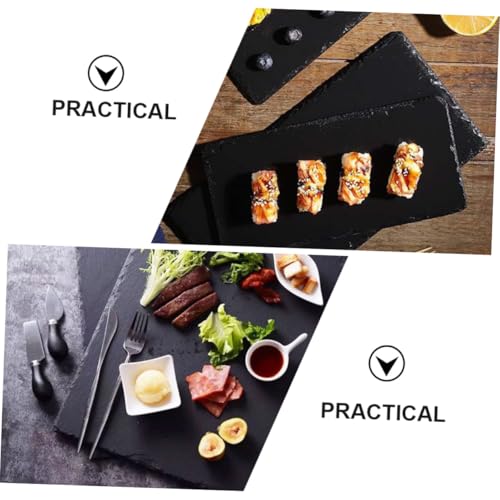Plato sushi de piedra natural Beaupretty 30x10cm para servir miniatura 3
