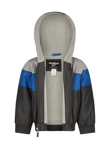 OSHKOSH B'GOSH Boys' Sporty Bomber Jacket with Fleece Hood and Lining2
