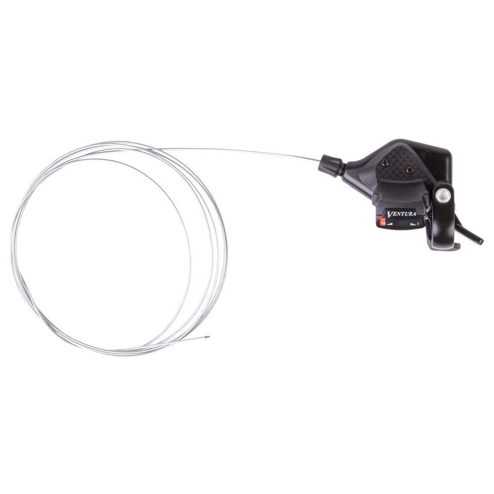 NC shiftlever VENTURA, right side, index 10 speed, alloy, black, OEM