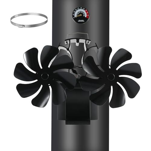 HAWCAFU Kaminventilator Magnetisch 3-in-1, Ofenventilator Kamin...