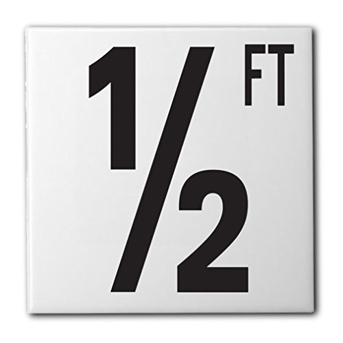 Ceramic Swimming Pool Waterline Depth Marker 