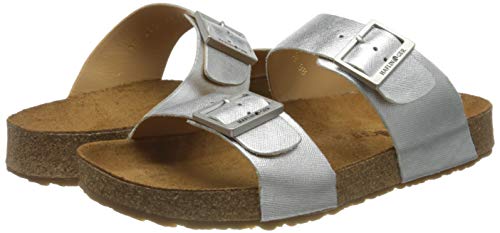 Image of HAFLINGER Andrea Elegant Leather Sandals with Rubber Sole and Cork Latex Footbed Unisex