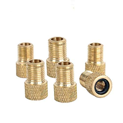 Garneck Adaptador de válvula Presta, 5 peças, converte Presta para Schrader French/RU para EUA, ferr