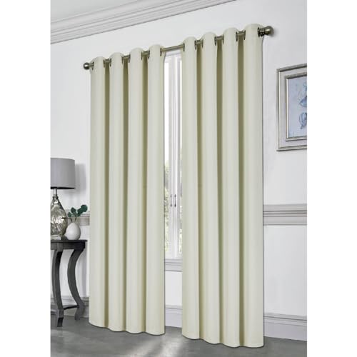 Color sólido ojal apagón cortina de habitación, suave con aislante térmico oscurecimiento habitación ventana Drape, 54 x 84 pulgadas, Tessa solo Panel