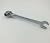2 in 1 Scaffolding Podger Ratchet Spanner Site Ratcheting Socket Wrench Tool 19mm/22mm Silver