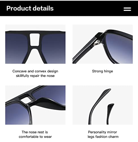 Retro Double Bridges Men Pilot Sunglasses Fashion Rivets Decoration Shades UV400 Women Trending Leopard Sun Glasses4