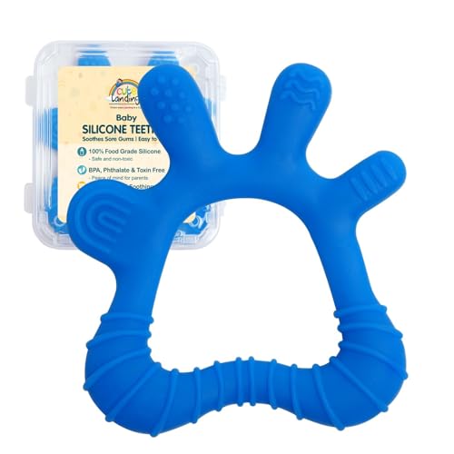 Image of Silicone Teething Toy for Newborn Baby Girls & Boys| BPA-Free, Food-Grade | Gum Relief, Chewing Aid |Teether| Easy-to-Grip Essentials (3+ Months)