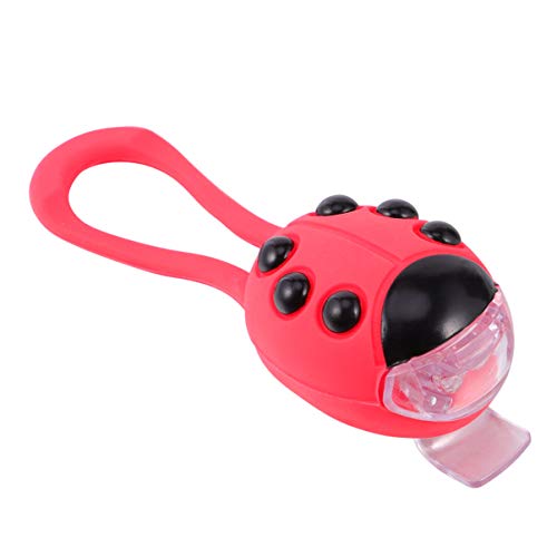 BESPORTBLE Kids Bike Ladybug Light Bicycle Light Front and Back Bike Headlight Scooters Light Silicone LED Bike Taillight for Girls Boys Children
