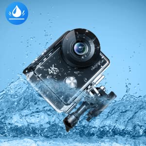 Okejeye Wifi Action Camera 4K30Fps Sports Cameras For 2.4G Remote Control,170°Wide-Angle Action Video Cam 13500Mah With 2Inch Touch Screen, 40M Waterproof Underwater Camera For Diving Riding Hiking #TOP3