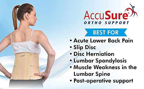 Image of AccuSure Sacro Lumbar Support Belt For Men & Women (M)
