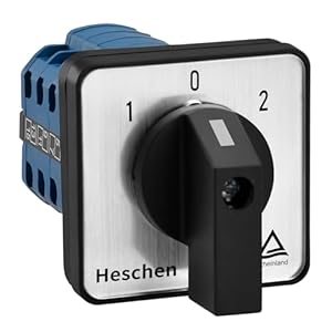 Heschen LW28-20 Drehschalter 3-fach 4 Phasen Blau