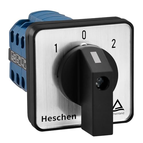 Heschen LW28-20 Drehschalter 3-fach 4 Phasen Blau