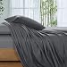 SONORO KATE Bed Sheet Set Super Soft Microfiber 1800 Thread Count Luxury Egyptian Sheets Fit 18 - 24 Inch Deep Pocket Mattress Wrinkle and Hypoallergenic-4 Piece (Dark Grey, Queen)
