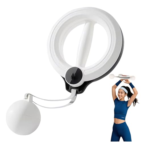 AlpinexFit 二の腕痩せ 360度回転可能 ダイエット器具 カウンター付き 前腕 手首 筋トレ 握力 トレーニング ダイエット器具 スワンアーム パワーマシン 男女性 (標準タイプ)