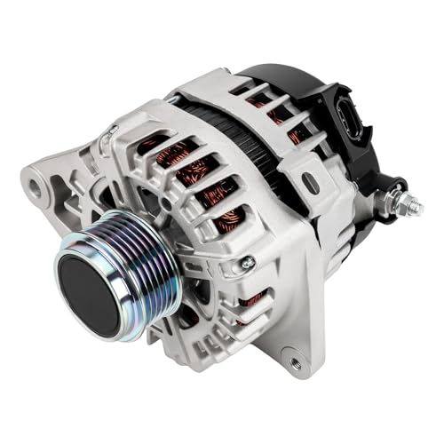 Image of PHILTOP Alternator Compatible With Hyundai for 2017-2020 Elantra 2.0L 2019-2021 Forte 2.0L (Delco Unit; 150 Amp) 11934N 12V CW 6-Groove Pulley