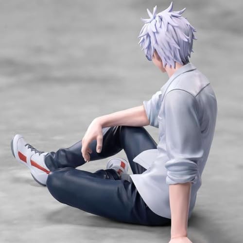 Image of FUNFOB Gojo Action Figure Height -10cm Collectible for Anime Fans Manga Weeb PVC Multicolour | Gojo - Grey Shirt
