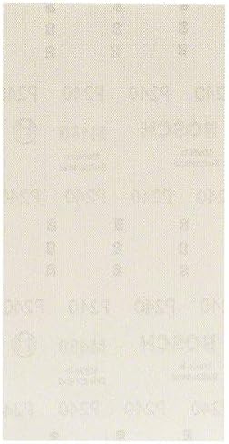 Bosch Professional 2608621276 G240, Set of 50 Sanding Sheets M480 Best (Wood and Paint, 115 x 230 mm, Grit P240, Accessories for Orbital Sanders), Beige, 115 x 50 x 230 mm, Pieces
