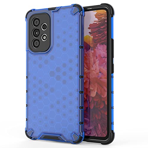 Coque transparente antichoc en polycarbonate + TPU pour Samsung Galaxy A53 5G 2021 Bleu Cover