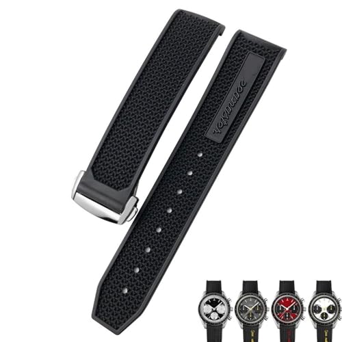 Bracelet montre silicone 22mm sport étanche pour moonwatch s homme